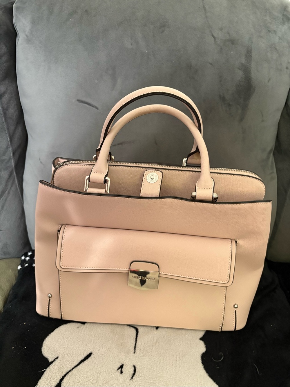Steve Madden Blush Pink Structured Satchel Handbag